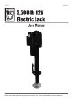 3,500 lb 12V Electric Jack