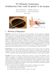 TP Méthodes Numériques Modélisation d`une