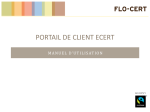 PORTAIL DE CLIENT ECERT - FLO-Cert