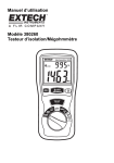 Manuel d`utilisation Modèle 380260 Testeur d`isolation/Mégohmmètre