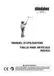 MANUEL D`UTILISATION TAILLE-HAIE ARTICULE AH242s