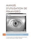 MANUEL D`UTILISATION DE FRAMVIDEO