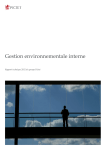 Gestion environnementale interne