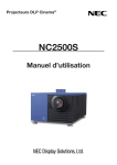 NC2500S - Manuel d`utilisation