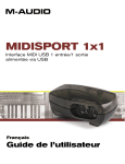 Guide de l`utilisateur du MIDISPORT 1x1 - M