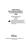 Applicateurs pneumatiques MiniBlue II à profil réduit bille et siège