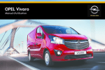 Opel Vivaro Manuel d`utilisation