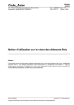 Notice d`utilisation sur le choix des éléments fin[...]