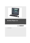 Archive Player 2.2: Operator`s Manual