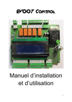 EV007 Control Manuel d`installation et d`utilisation