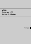 VT650 Projecteur LCD Manuel d`utilisation