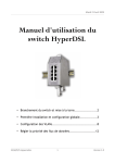 Manuel d`utilisation du switch HyperDSL