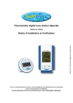 Thermomètre digital avec station déportée Notice d