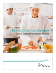 Cours de préposé à la manutention d`aliments