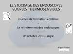 LE STOCKAGE DES ENDOSCOPES SOUPLES THERMOSENSIBLES