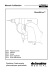 Manuel d`utilisation Système d`instruments pneumatiques