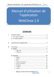 Manuel d`utilisation de l`application WebCleaa 1.0