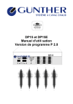 DP15 et DP15E Manuel d`utili sation Version de programme P 2.8