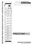 Mixer/Préampli multizone rackable avec 6 entrées