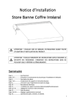 Notice d`Installation Store Banne Coffre Intégral