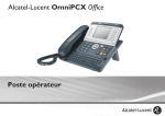 Alcatel-Lucent OmniPCX Office Poste opérateur