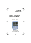 Manuel d`Utilisation du variateur de fréquence L200