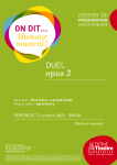 opus 2 - Le Dôme Théâtre
