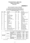 ENSEIGNEMENTS OPTIONNELS