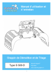 Manuel d` utilisation et d `entretien Type S 500