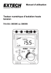 Manuel d`utilisation Testeur numérique d`isolation haute tension