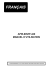 APW-895/IP-420 MANUEL D`UTILISATION