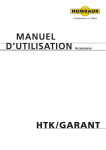 Manuel d`utilisation htk/garant