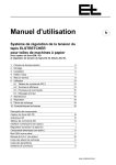 Manuel d`utilisation