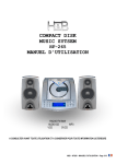 H&B COMPACT DISK MUSIC SYSTEM MANUAL FR