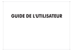 GUIDE DE L`UTILISATEUR