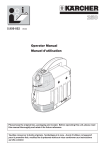 Operator Manual Manuel d`utilisation