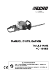 MANUEL D`UTILISATION TAILLE-HAIE HC-155ES
