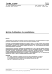 [U2.08.06] Notice d`utilisation du parallélisme