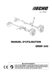 manuel d`utilisation srmf-340 avertissement