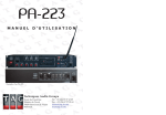 PA223 Manuel d`utilisation français.qxp - TAG