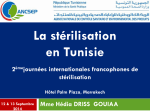 La stérilisation en Tunisie - Association Française de Stérilisation