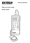 Manuel d`utilisation Mètre pour fortes charges Modèle 407026