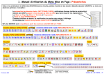 1. Manuel d`utilisation du Menu Mise en Page