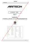 Centrale cd3402s3plus - Notice installation utilisation