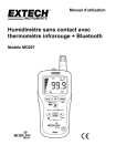 Humidimètre sans contact avec thermomètre infrarouge + Bluetooth