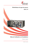 Manuel d`utilisation et d`installation Refroidisseur de gaz de mesure