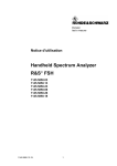 Handheld Spectrum Analyzer R&S® FSH