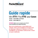 Guide rapide - PocketWizard
