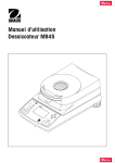 Manuel d`utilisation Dessiccateur MB45