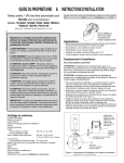 guide du propriétaire & instructions d`installation